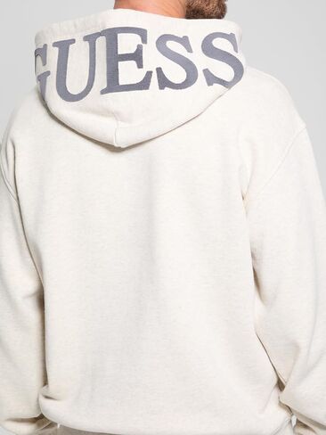 هودي بشعار Eco Chenille للرجال من GUESS in Kuwait