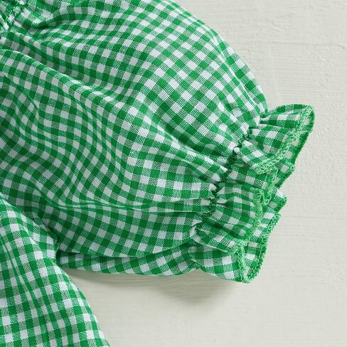 Fiomva St Patricks يوم طفلة طفلة الزي الرضيع شامروك فستان ربيع صيف الثياب الأميرة in Saudi Arabia