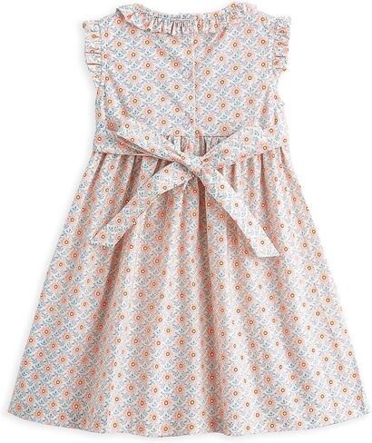 Curipeer Little Girls Summer Dress Floral Short Sleeve Cotton Casual Outfit Dress 12M-8Y in Saudi Arabia