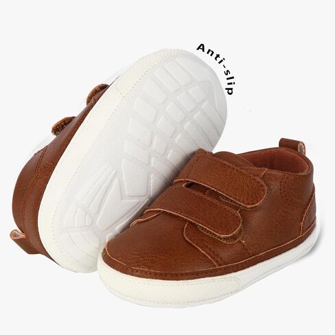Baby Infant Dress Shoes Boys Girls First Walking Non-Slip PU Leather Sneakers Toddler Crib Shoes Newborn Loafers Flats in Saudi Arabia