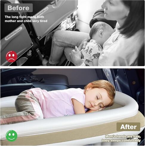 سرير سرير طائرة سرير صغير-سرير طائرة سرير طائرة موسع حزام سرير صغير سرير سرير صغير لسيارة طائرة قطار السيارات -002-بيج in Saudi Arabia