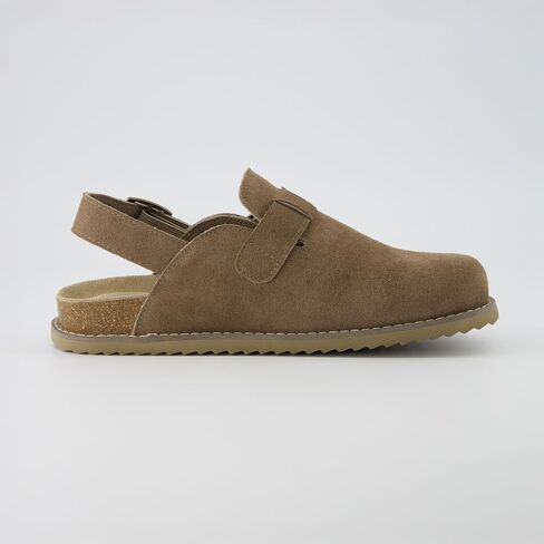 CUSHIONAIRE Brooklyn Women's Suede Clogs - Adjustable Slingback Clog Sandal with Buckle, Memory Foam, Wide Widths in Saudi Arabia