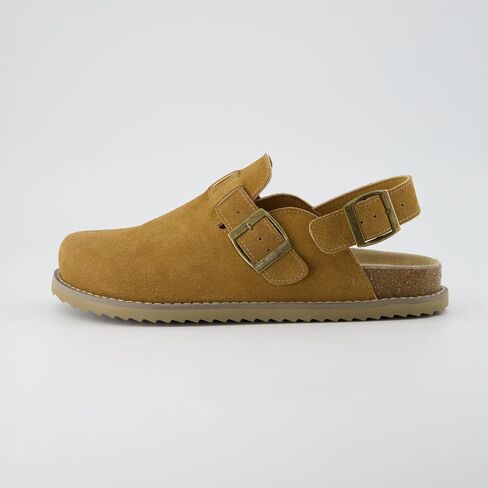 CUSHIONAIRE Brooklyn Women's Suede Clogs - Adjustable Slingback Clog Sandal with Buckle, Memory Foam, Wide Widths in Saudi Arabia