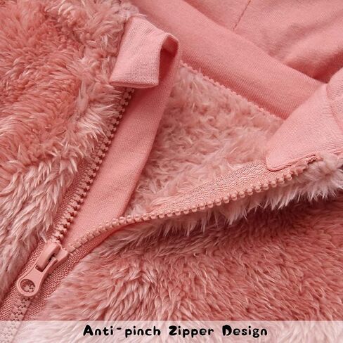 Newborn Winter Romper Fleece Hooded Jumpsuit Snowsuit Warm Outfits Zipper Outwear for Infant in Saudi Arabia