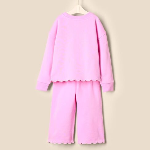 Amazon Essentials x Sofia Grainge Toddlers and Baby Girls' French Terry Sweatshirt Pant and Top Set in Kuwait