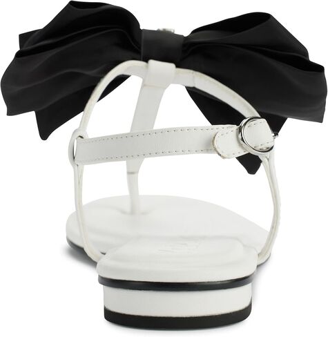 KARL LAGERFELD Women's Cushioned Insole Everyday Cristi Bow-Flat Womes's Sandals Slide in Saudi Arabia
