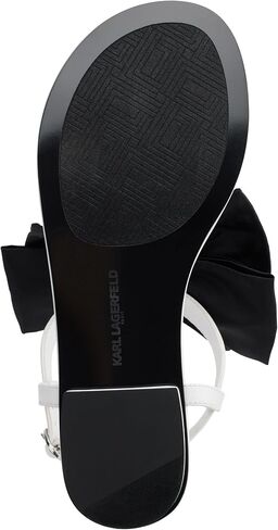 KARL LAGERFELD Women's Cushioned Insole Everyday Cristi Bow-Flat Womes's Sandals Slide in Saudi Arabia