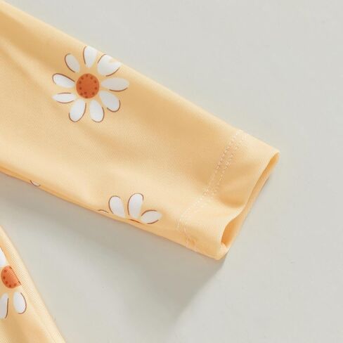 Zaxarra Infant Baby Girl Swimsuit قطعة واحدة لطيفة طباعة طويلة الأكمام in Kuwait