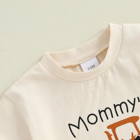 Sejardin Infant Baby Boy Summer Clothes Letter Print Short Sleeve T Shirt Tops and Stretch Shorts Cute Baby Boy Outfit in Saudi Arabia