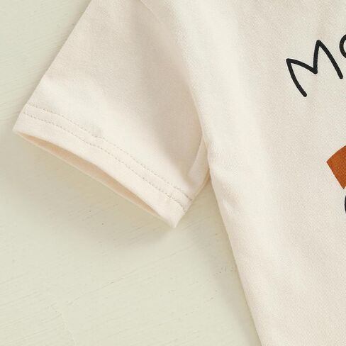 Sejardin Infant Baby Boy Summer Clothes Letter Print Short Sleeve T Shirt Tops and Stretch Shorts Cute Baby Boy Outfit in Saudi Arabia