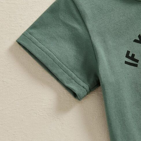 Toddler Baby Boy Summer Clothes Short Sleeve Tricycle Letter Print Shirt Elastic Waist Shorts Set Summer 2Pcs in Kuwait