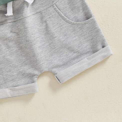 Toddler Baby Boy Summer Clothes Short Sleeve Tricycle Letter Print Shirt Elastic Waist Shorts Set Summer 2Pcs in Kuwait