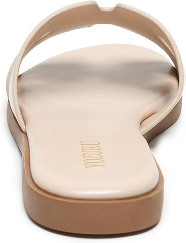 Yozuru Womens Flat Sandals مفتوحة اصبع القدم الصيفية الأنيقة الصيفية مريحة زلة غير رسمية على شرائح جلدية للنساء in Kuwait