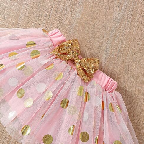 Baby Girl Birthday Outfit Romper My 1st Cake Smash Skirt Set Tutu Dress with Sequins Bowknot Headband 3Pcs in Saudi Arabia