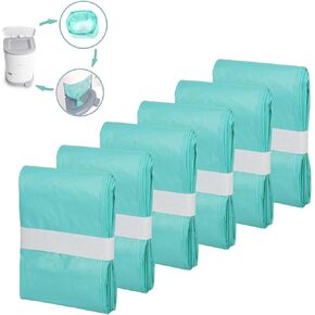 Adult Diaper Liner Refills, Compatible with Janibell Akord 280 Slim Model Pail, Odor-Seal Technology, Adult Diaper System, A Single Liner Pack Will Last Holds Up to 500 Diapers/Briefs, 6-Pack