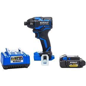 Kobalt XTR 24-Volt Max 1/4-in Variable Speed Brushless Cordless Impact Driver (1-Battery Included)