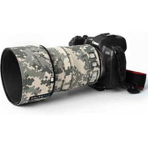 Rolanpro Waterproof Lens Camouflage Coat for Canon RF 70-200mm F4 L Rain Cover Telephoto Lens Protective Sleeve Case Clothing#3 Jungle