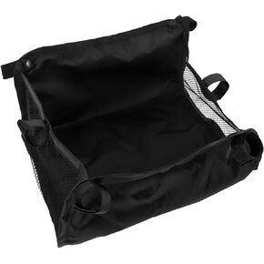 Hemoton Baby Stroller Storage Basket Pushchair Stroller Organizer Net Bag Under Bottom Basket 30x30x10cm