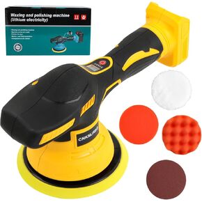 Car Buffer Polisher for Dewalt 20V Battery, Orbital Polisher with 6 Variable Speed, Power Polisher Car Buffer Polisher for Car Detailing/Polishing/Waxing(Battery Not Included)