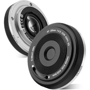 VILTROX 28mm F4.5 E-Mount Ultra-Thin Pancake Lens Auto Focus 28 mm f/4.5 FE Chips-Size Full Frame Wide Angle Lens for Sony a7 a7R a7S a7C a7RII a7SII a7SIII a7III a7RIII a7IV a7RIV a9 a9II