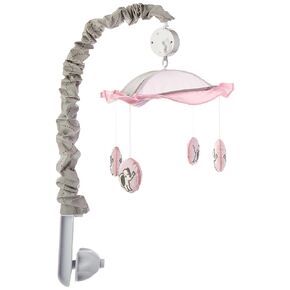 Musical Mobile, Pink/Gray Elephant