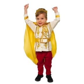 Baby Boys Prince Suit - Comfortable & Stylish Formal Toddler Suit Set - Elegant Royal Outfit for Special Occasions - Ideal for Weddings & Parties | (3T US Kids' Numeric, Blue/Golden)
