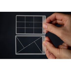 NYC Photo Safari: Golden Triangle + Rule of Thirds Composition Tool View Finder/Viewer Photography/Painting/Drawing Credit Card Size Fits in Wallet/Camera Bag (Bundle)