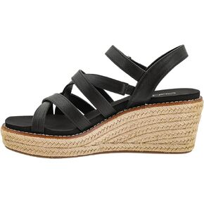 Corkys Footwear Women's All Nighter 3-Inch Wedge - Features A Jute-wrapped Heel, An Elegant Strappy Upper, And Memory Foam EVA Insoles For All Day Comfort