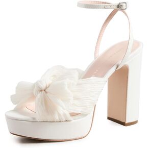 Loeffler Randall Women's Natalia Platform Pleated Bow Heels