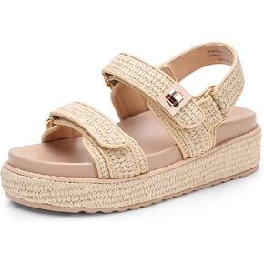 DREAM PAIRS Women's Wedge Sandals, Comfortable Platform Dress Shoes, Round toe Casual & Dressy Flatform Summer Sandals with Adjustable Straps in Saudi Arabia