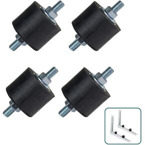 Air Conditioner Rubber Vibration Mounting Bracket,M8 Anti-Vibration Isolator Pads for Outdoor Ductless Mini Split Units AC Condensers