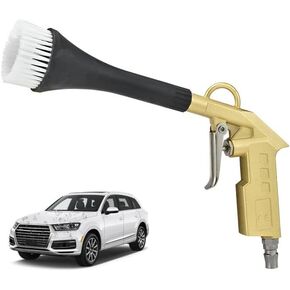 High Pressure Car Detailing Interior Car Cleaning Gun Car Dryer Air Blower for Car Detailing Air Gun Car Dust Cleaner Air Compressor Blower Gun with Nozzle and Auto Detailing Dusting Brush