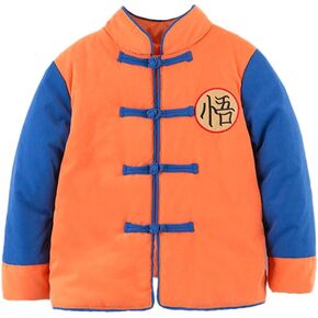 stylesilove Young Kids Baby Boys Traditional Chinese Inspired Warm Fleece Jacket Coat