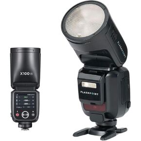 Flashpoint X100 TTL R2 On-Camera Li-Ion Round Head Flash for Nikon