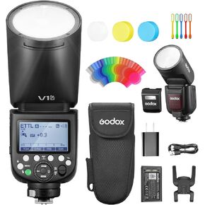Godox V1 PRO O Flash for Olympus Panasonic Camera with External Flash SU-1 2980mAh 76W Battery Flash TTL 1/8000s HSS 1.3s Recycle Time 2.4G Wireless HSS 500 Full Power Flashes (V1 PRO-O)