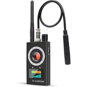 【Dual Antennas, Stronger Detection】 Hidden Camera and Bug Signal Detector, Rechargeable Portable GPS Tracker Finder, Spy Microphone Device Scanner for Travel, Home, Hotel, Car, Office, and Air-bnb