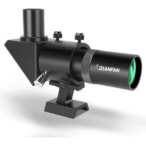 Finderscope ، الزاوية اليمنى 6x30 بصرية التصوير الصحيح-المشاهدة المحسنة للتلسكوبات ، البصريات متعددة المغلفة بالكامل ، قوس قابلة للتعديل ، مثالية لعشاق علم الفلك