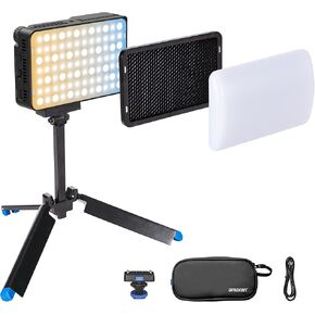 Amaran Ace 25x Kit, Pocket Bi-Color LED Light: Boost Mode Up to 32W, Bi-Color Mini Video Light (2,700-6,500K), 1,600 Lux@1m, 4,500mAh Battery with PD Fast Charging for Mobile Creators (Charcoal)