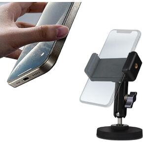 Gym Magnetic Phone Holder Mount with 360°Ballhead Arm, Hand Free Magnet Base Phone Mount for Gym Equipment Refrigerator Attach to Metal Surface Compatible with 4.7-6.5" Smartphones