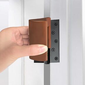 Hanging Silicone Door Pinch Guard and Anti Door Slam Stopper,Child Safety Finger Pinch Guard,Baby Proofing Doors to Keep Door Open Stop Door from Slamming(Red 2PCS)