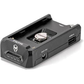 Tilta F970 Battery Plate V2 - Black | Universal | Anti Rotation | Power Accessories | Dual Direction USB-C | Battery Indicator | TA-BTP2-F970-B