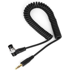 Pixel 3.5mm-DC0 Cable Release Wire Release Remote Shutter Release Cable TW-283 Connection Cable Flash Trigger Cable for Nikon D800 D800E D810 D850 D700 D500