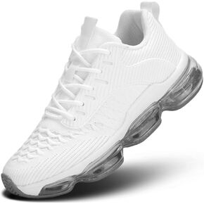 Womens Walking Running Shoes Air Cushion Basketball Sneakers Fashion Tennis Breathable Sport Gym Fitness Cross Trainers Shoes