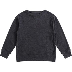 Baby Girl Boy Sweatshirt Waffle Knit Sweater Casual Pullover Crewneck Long Sleeve Tops for Kids
