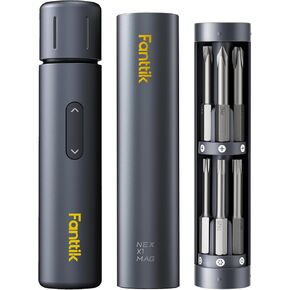 Fanttik S1 Capsule Deluxe Cordless Screwdriver, Electric Screwdriver, 5 PCS Double-Ended Bits and 12 PCS Long Bits, Max 5 N.m, 320 RPM Motor, Compact Design, Idea Tool for Furniture, Appliances