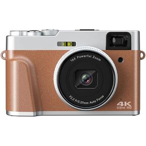 4K Digital Camera with 48MP Ultra HD, 16X Digital Zoom, 2.8" IPS Screen, Autofocus, Vlogging Camcorder, External Mic & Flash Support, TF Card Slot (Black)