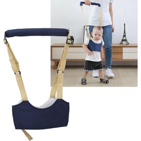 Baby Walking Harness, Baby Walking Harness Baby Walking Harness Handheld Adjustable Prevent Lost Handheld Kids Walker Helper Adjustable Toddler Infant Walker Safety Harnesses (Dark Blue)