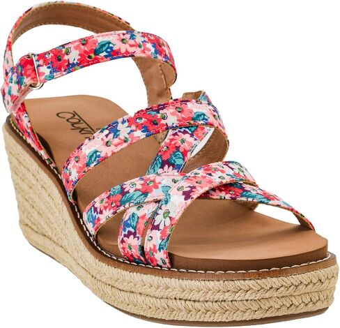 Corkys Footwear Women's All Nighter 3 بوصة-يتميز بكعب ملفوف بالجوت ، وأعلى من النعال الرغوية الأنيقة ، ورغوة الذاكرة من أجل الراحة طوال اليوم in Saudi Arabia