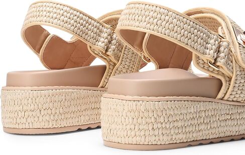 DREAM PAIRS Women's Wedge Sandals, Comfortable Platform Dress Shoes, Round toe Casual & Dressy Flatform Summer Sandals with Adjustable Straps in Saudi Arabia