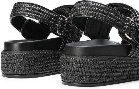 DREAM PAIRS Women's Wedge Sandals, Comfortable Platform Dress Shoes, Round toe Casual & Dressy Flatform Summer Sandals with Adjustable Straps in Saudi Arabia